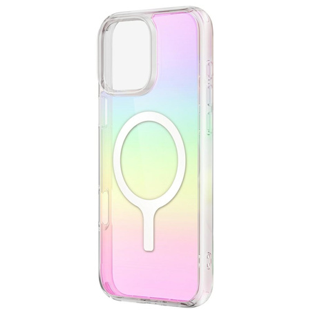 Etui UNIQ Iridescia do iPhone 16 Plus    Magclick Charging holograficzny