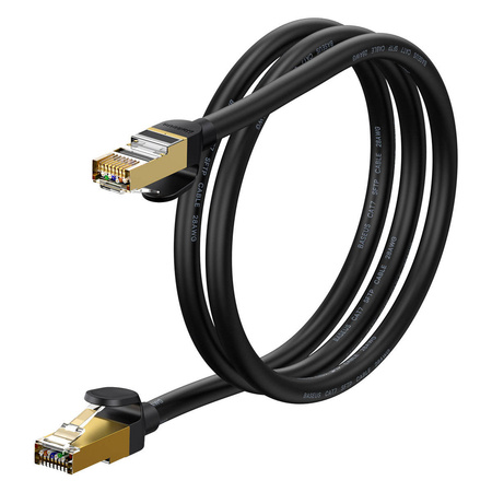 Baseus Speed Seven High Speed RJ45 Netzwerkkabel 10Gbps 1m Schwarz (WKJS010101)