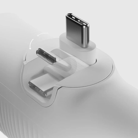 SBS EcoPower 5000 mAh 10W Powerbank mit integriertem USB-C-Anschluss - Weiß