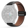 DUX DUCIS YA - pasek z naturalnej skóry do Samsung Galaxy Watch / Huawei Watch / Honor Watch (20mm band) czarny