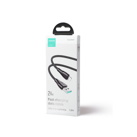 Joyroom Kabel USB - Lightning 2.4A Surpass Series 1.2 m schwarz (S-UL012A11)