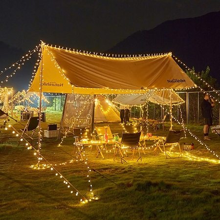 Lampki choinkowe LED snowflake/star - 10m/80 lampek ciepłe białe/warm white zasilane bat. 3xAA EHD-LS06