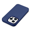 iCarer Case Leather pokrowiec etui z naturalnej skóry do iPhone 14 Pro Max niebieski (WMI14220708-BU) (kompatybilne z MagSafe)