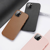Dux Ducis Grit Leather Case for iPhone 14 Max Elegant Faux Leather Cover (MagSafe Compatible) Brown