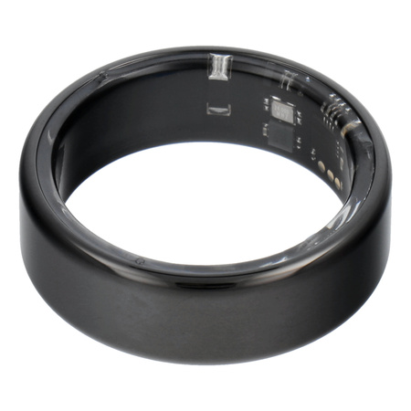 Smart Ring R11M- inteligentny pierścień ze stali ze stacją ładującą rozmiar 10 (19,8mm) czarny