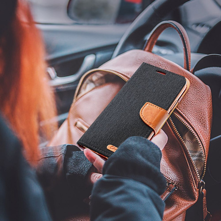 Kabura CANVAS Book do IPHONE 16 Pro czarny