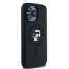 Oryginalne Etui KARL LAGERFELD hardcase Silicone Karl & Choupette Ring MagSafe KLHMP15XSCMKCRHK do Iphone 15 Pro Max czarny