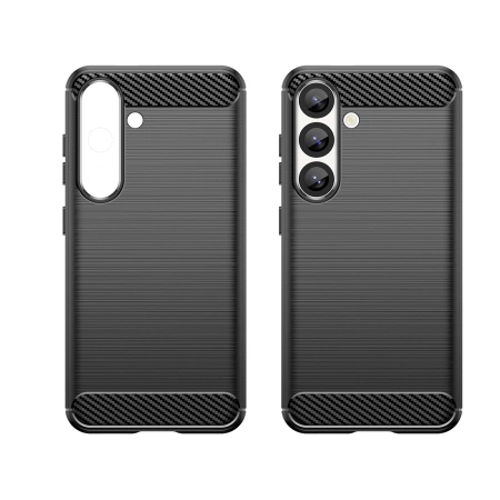 Carbon Case Flexible Silicone for Xiaomi Poco X7 - Black