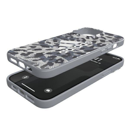 Original Handyhülle IPHONE 13 PRO MAX Adidas OR Snap Case Leopard grau