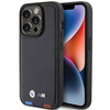 BMW BMHCP15L22PTDK iPhone 15 Pro 6.1&quot; black/black Leather Stamp Tricolor