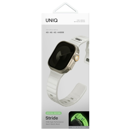 UNIQ pasek Stride SE Apple Watch 49/46/45/44mm FKM Rubber Strap lume