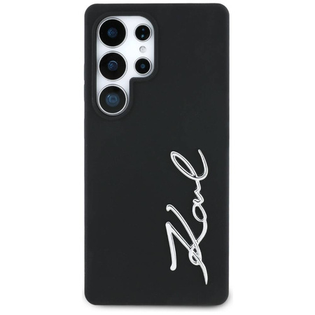 Karl Lagerfeld nakładka HC Silicone Sign Metal Logo do Samsung Galaxy S25 Ultra czarna