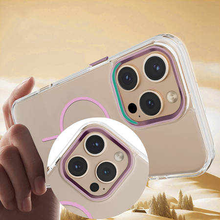 Nakładka Clear Thin Mag do iPhone 17 6,3" różowa