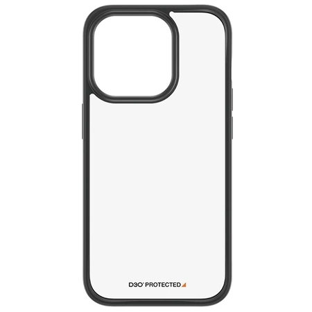 Militärzertifizierte PanzerGlass ClearCase iPhone 15 Pro Hülle – Transparent und Schwarz
