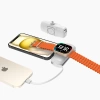 Wozinsky WF16-YLS 5000 mAh 15 W Lightning Mini-Powerbank mit integriertem USB-C-Kabel und Apple Watch Ladegerät – Weiß