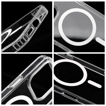Drop Glue Colorful Ring Mag Cover kompatybilny z MagSafe pasuje do SAMSUNG S25 biały