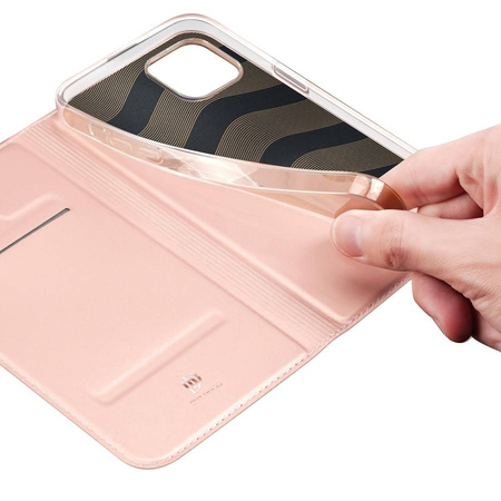 Dux Ducis Skin Pro Holster Cover Flip Cover für iPhone 14 Max rosa