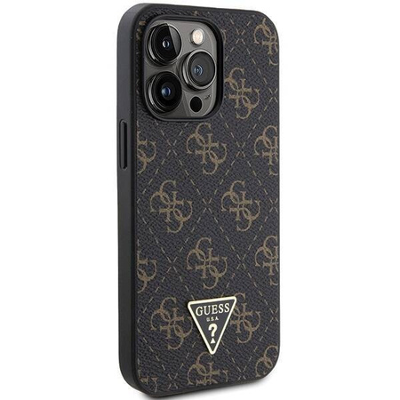 Oryginalne Etui GUESS hardcase 4G Triangle Metal Logo GUHCP14XPG4GPK do Iphone 14 Pro Max czarny