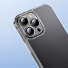 Baseus frosted glass case cover for iphone 13 pro hard cover with gel frame transparent (arws000702)