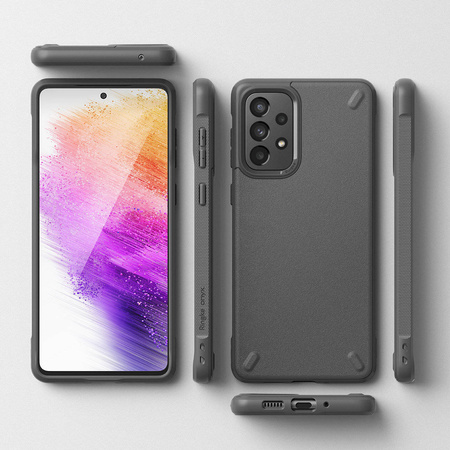 Ringke Onyx wytrzymałe etui pokrowiec Samsung Galaxy A73 szary