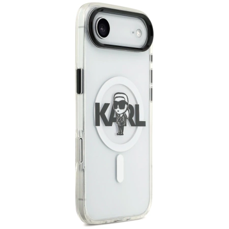 Etui Karl Lagerfeld IML Karl Sketch Logo MagSafe do iPhone 17 Air - przezroczyste