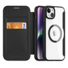 Etui iPhone 15 Plus magnetyczny pokrowiec MagSafe z klapką Dux Ducis Skin X Pro - czarny