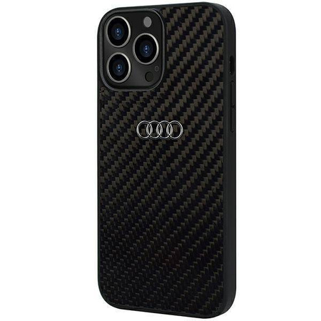 Audi Carbon Fiber iPhone 13 Pro Max 6,7" schwarz/schwarz Hardcase AU-TPUPCIP13PM-R8/D2-BK