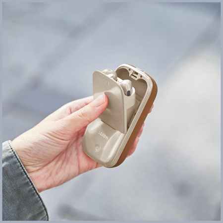 Lexon Speakerbuds Słuchawkibezprzewodowe z głośnikiem bluetooth brązowy/camel LA127C