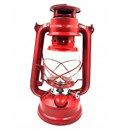 Lampa naftowa 24,5 cm RC032 czerwona