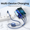 KABEL REMAX DRIP SERIES 15W 3IN1 USB-C/MICRO/LIGHTNING RC-C018 SILVER