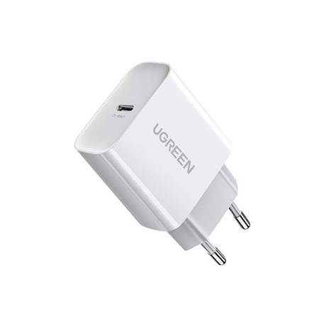 Ugreen ładowarka sieciowa USB Power Delivery 3.0 Quick Charge 4.0+ 20W 3A biały (60450)
