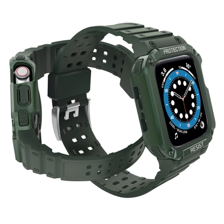 Protect Strap Band for Apple Watch 38/40/41mm Armored Case Strap - Green