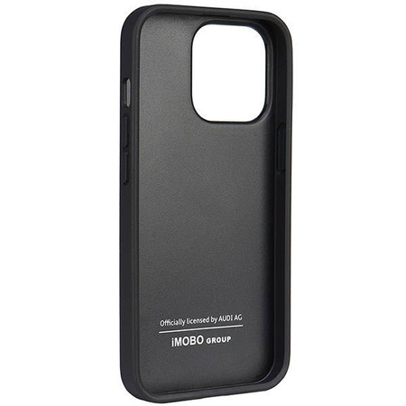 Audi Kunstleder iPhone 13 Pro / 13 6,1&quot; schwarz/schwarz Hardcase AU-TPUPCIP13P-TT/D1-BK