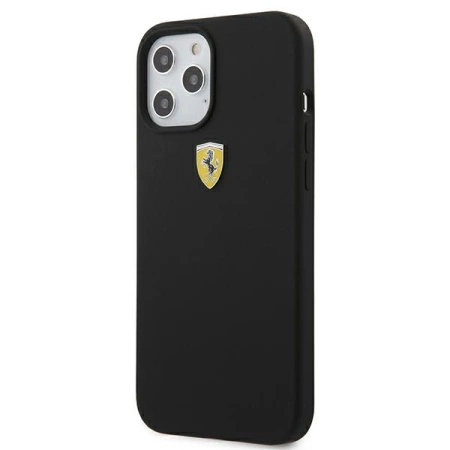 Ferrari FESSIHCP12LBK iPhone 12 Pro Max 6,7" czarny/black hardcase On Track Silicone