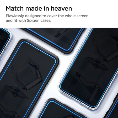 GEHÄRTETES GLAS Spigen GLAS.TR „EZ FIT“ 2ER-PACK GALAXY S23+ PLUS KLAR