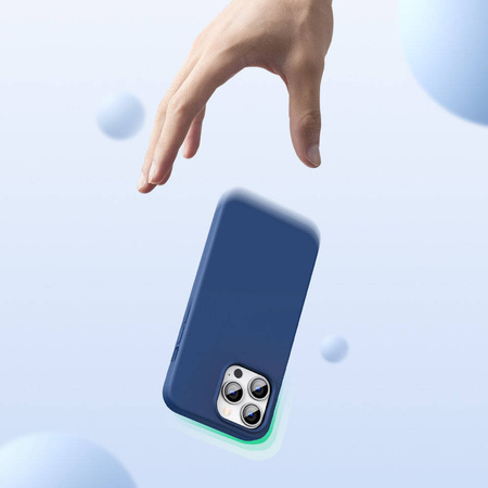 Ugreen Protective Silicone Case Soft Flexible Rubber Cover for iPhone 13 Pro blue
