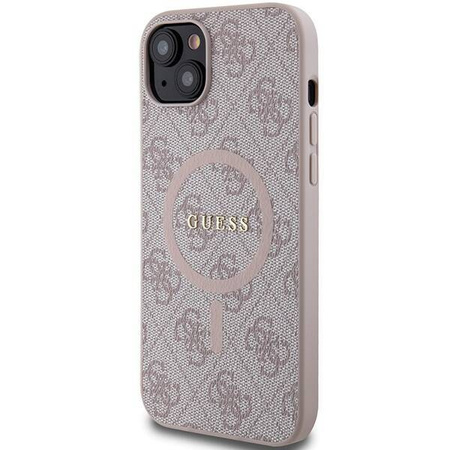 Oryginalne Etui GUESS Hardcase GUHMP14SG4GFRP do iPhone 14 (Kompatybilny z Magsafe / 4G Ring classic logo / różowy)