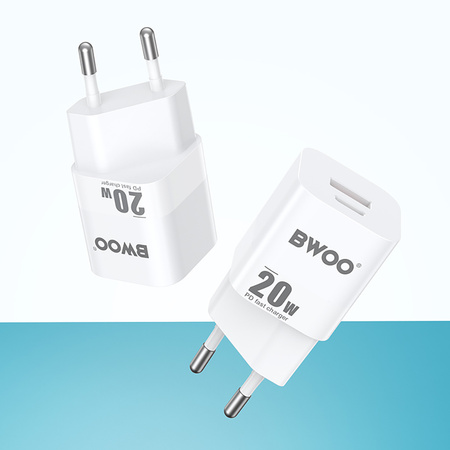 BWOO ładowarka sieciowa CDA156 20W mini wall charger USB-C, USB-A