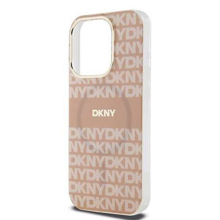 DKNY DKHMP13XHRHSEP iPhone 13 Pro Max 6.7" różowy/pink hardcase IML Mono & Stripe MagSafe