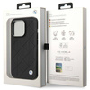 Original Handyhülle IPHONE 14 PRO BMW Leather Quilted (BMHCP14L22RQDK) schwarz