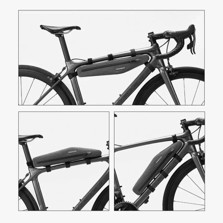 Rockbros AS-052 wasserdichte Fahrradtasche für Rahmen – Grau