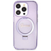 Original Case IPHONE 13 PRO MAX Guess Hardcase Ring Stand Script Glitter MagSafe (GUHMP13XHRSGSU) purple
