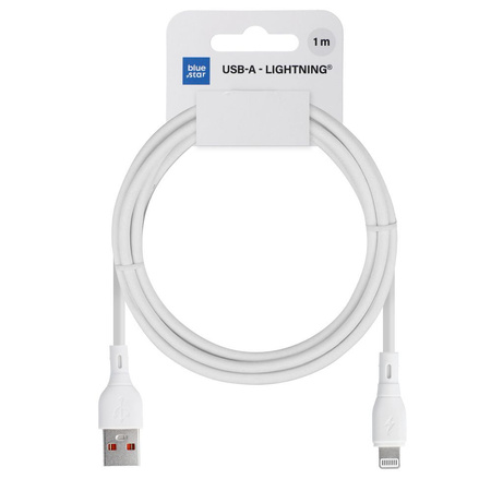 BLUE STAR kabel ECO 2,4A USB A do Lightning PJ68-24-2.4 1m biały