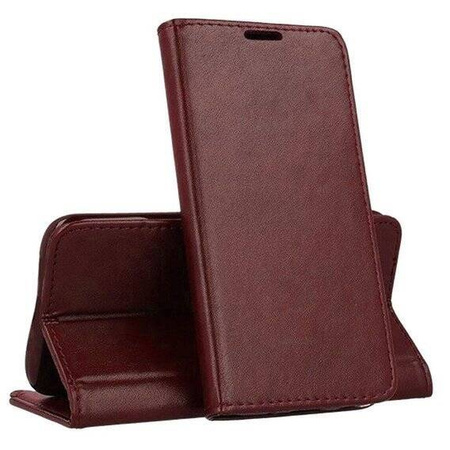 Etui Smart Magnetic do Motorola Moto G34 5G burgundowe