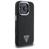 Original Handyhülle IPHONE 16 PRO MAX Guess Hardcase Grained Triangle MagSafe (GUHMP16XPGTSPSK) schwarz