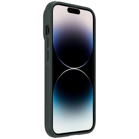 Nillkin Textured S Case iPhone 14 Pro gepanzerte Hülle mit Kameraabdeckung grün