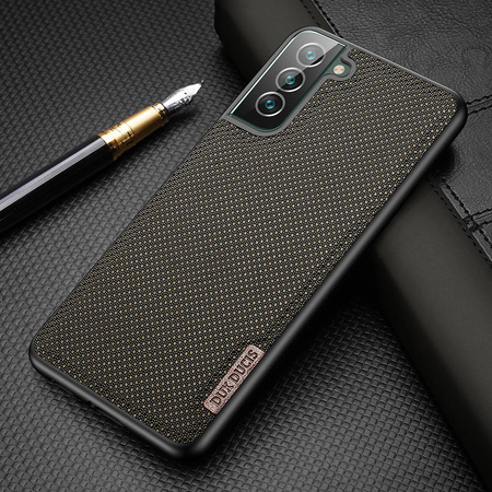 Dux Ducis Fino case covered with nylon material for Samsung Galaxy S22+ (S22 Plus) green