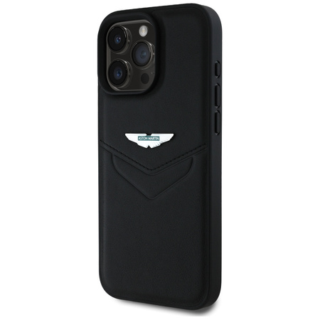 Etui Aston Martin HC Leather Victory      Design do iPhone 16 Pro Max czarny