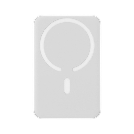 Baseus Magnetic Mini powerbank z ładowaniem indukcyjnym MagSafe 15W / szybkie ładowanie PD QC 20W 10000mAh biały (Overseas Edition) + Xiaobai Series kabel USB-C - USB-C 60W 3A 0.5m biały
