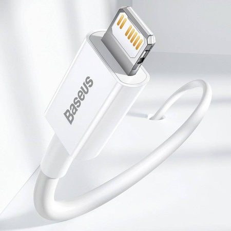 Baseus Superior kabel USB Typ C - Lightning Power Delivery 20 W 2 m Biały (CATLYS-C02)